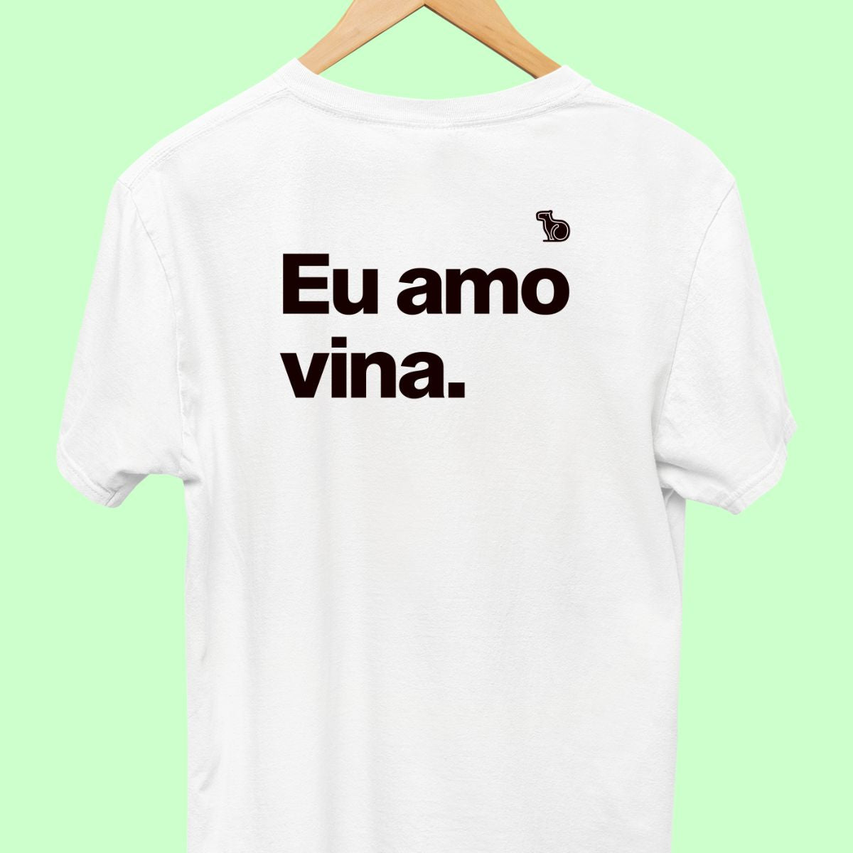 CAMISETA CASAL 01 - EU AMO VINA