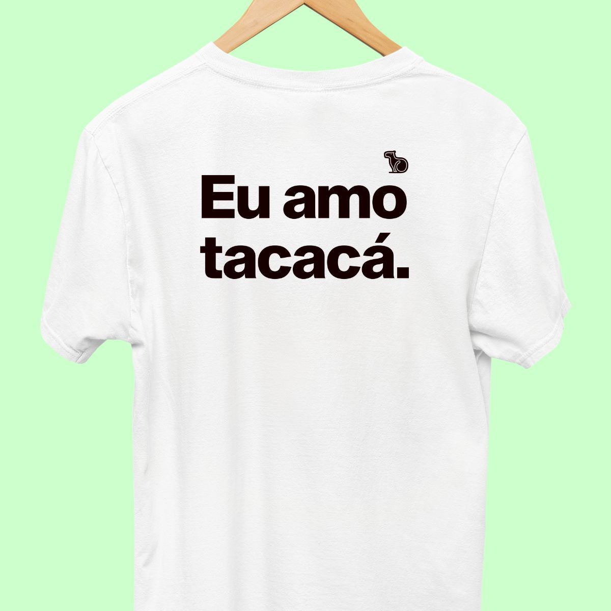 CAMISETA CASAL 01 - EU AMO TACACÁ