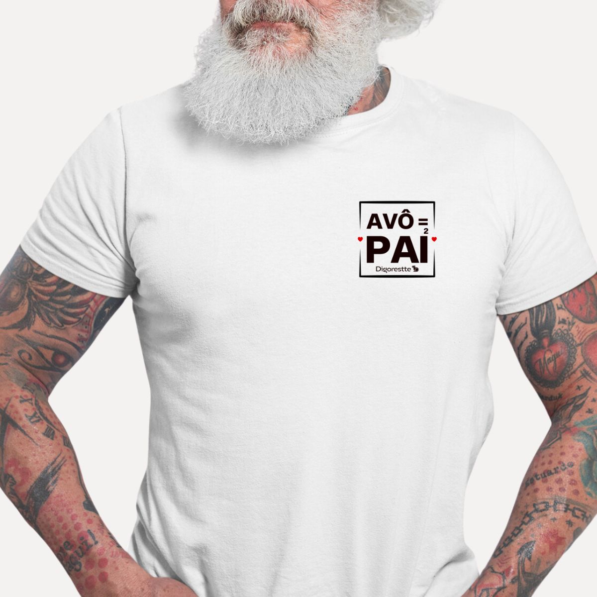 CAMISETA AVÔ É PAI AO QUADRADO