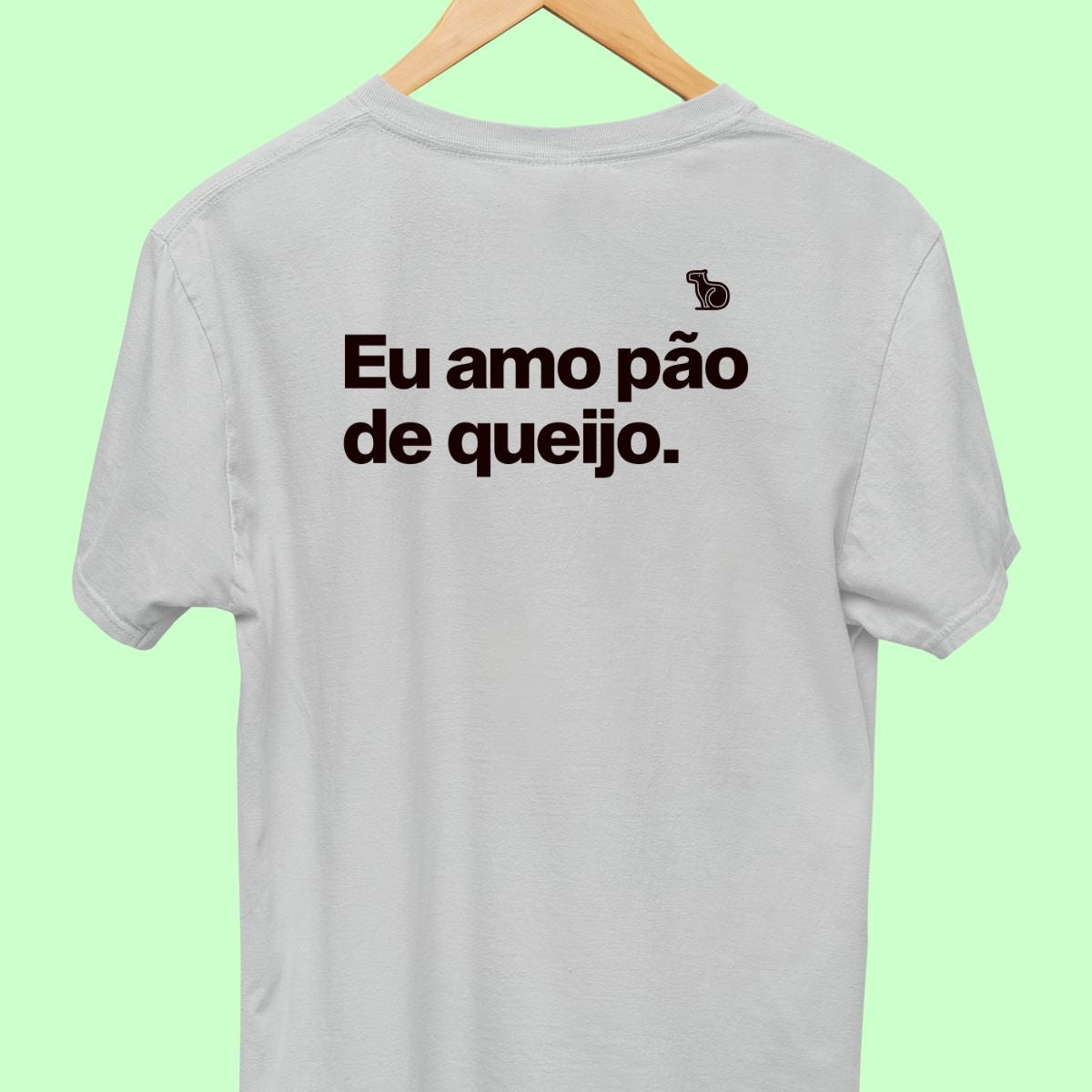 CAMISETA CASAL 01 - EU AMO PÃO DE QUEIJO