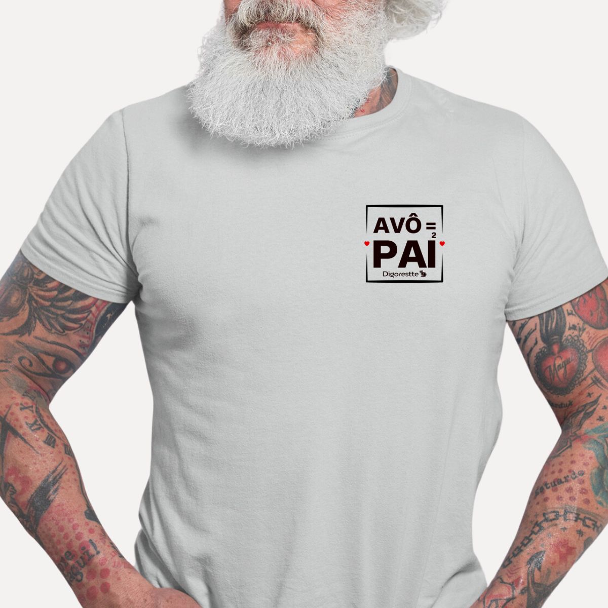 CAMISETA AVÔ É PAI AO QUADRADO