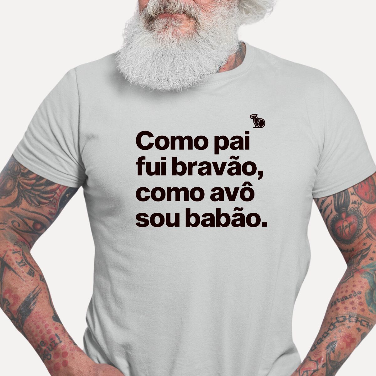 CAMISETA PAI BRAVÃO AVÔ BABÃO