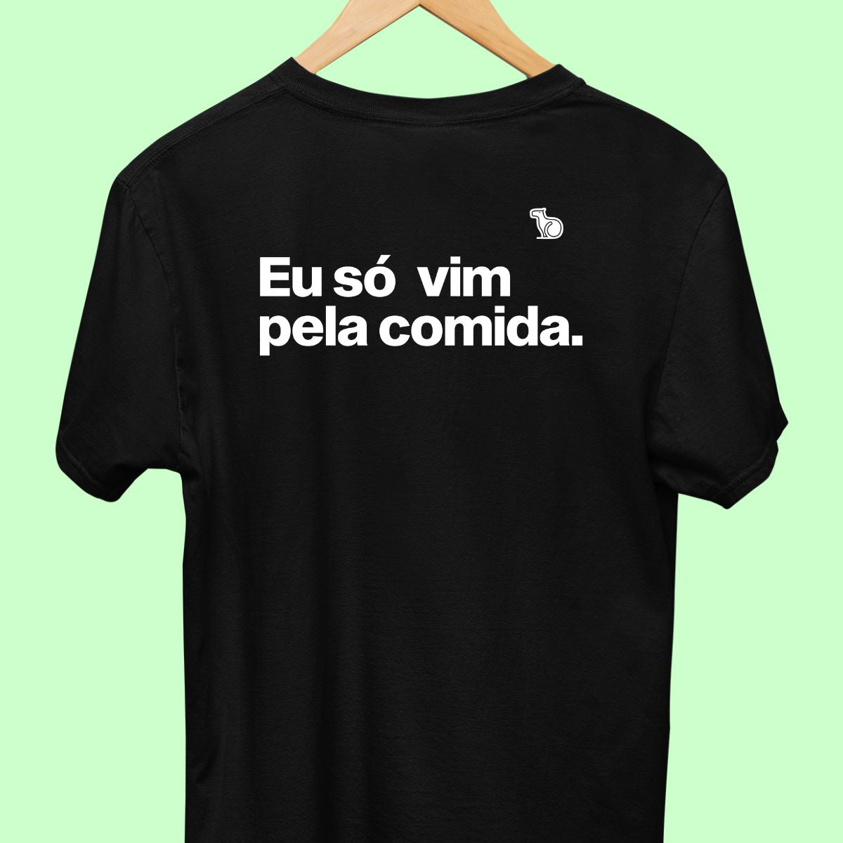 CAMISETA CASAL 01 - SÓ VIM PELA COMIDA