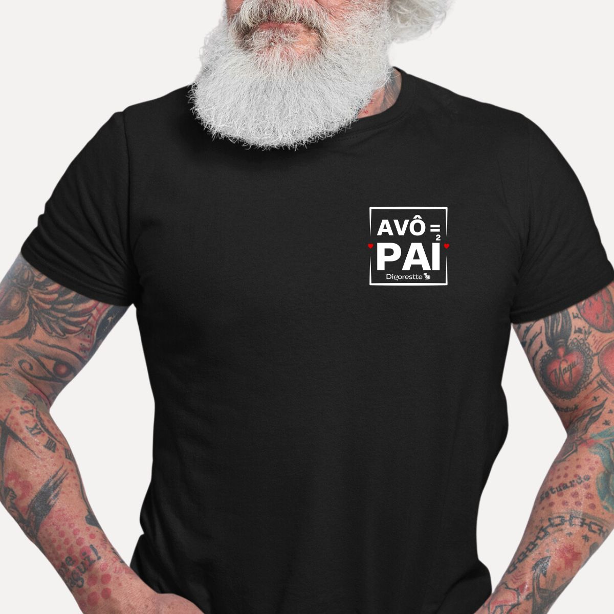 CAMISETA AVÔ É PAI AO QUADRADO