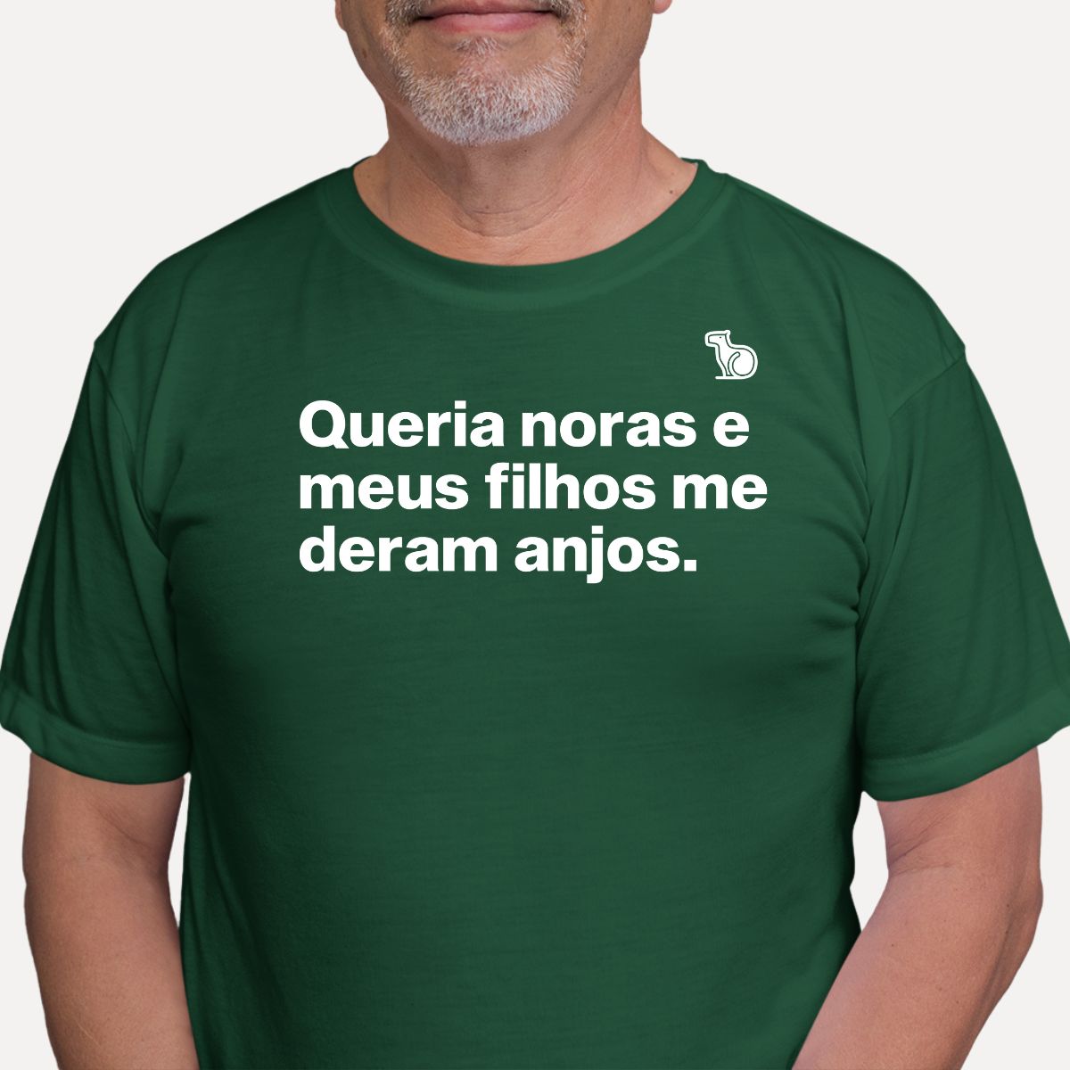 CAMISETA QUERIA NORAS E MEUS FILHOS ME DERAM ANJOS