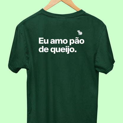 CAMISETA CASAL 01 - EU AMO PÃO DE QUEIJO