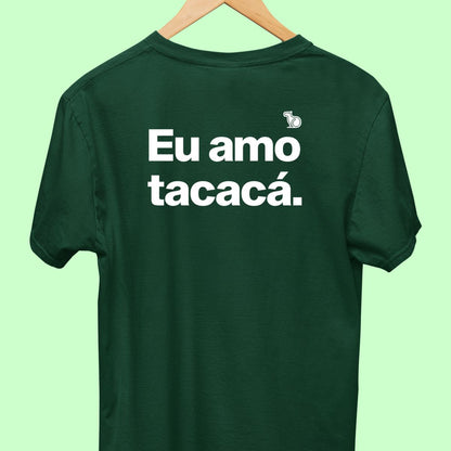 CAMISETA CASAL 01 - EU AMO TACACÁ