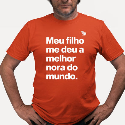 CAMISETA MEU FILHO ME DEU A MELHOR NORA DO MUNDO