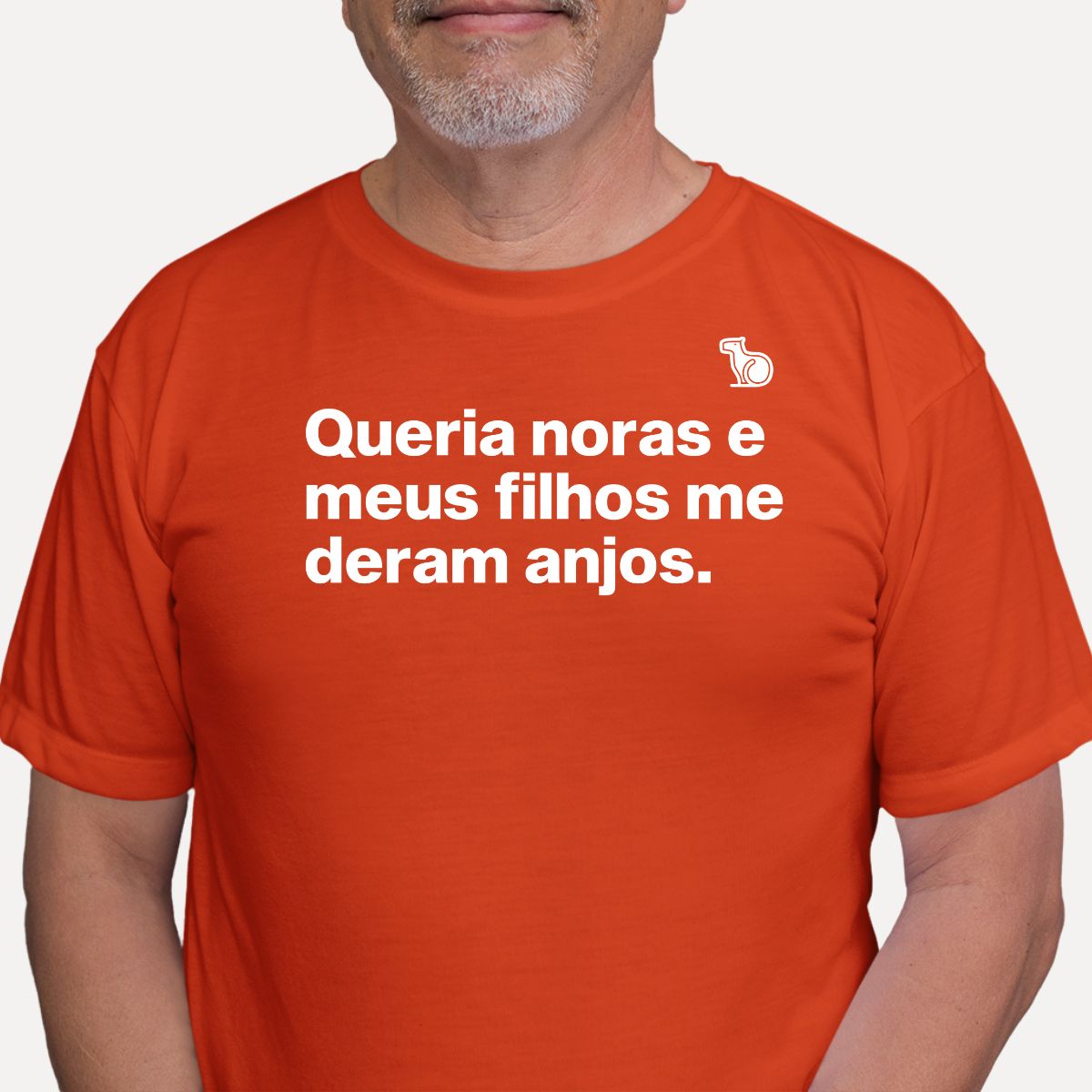 CAMISETA QUERIA NORAS E MEUS FILHOS ME DERAM ANJOS