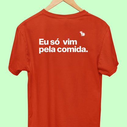 CAMISETA CASAL 01 - SÓ VIM PELA COMIDA