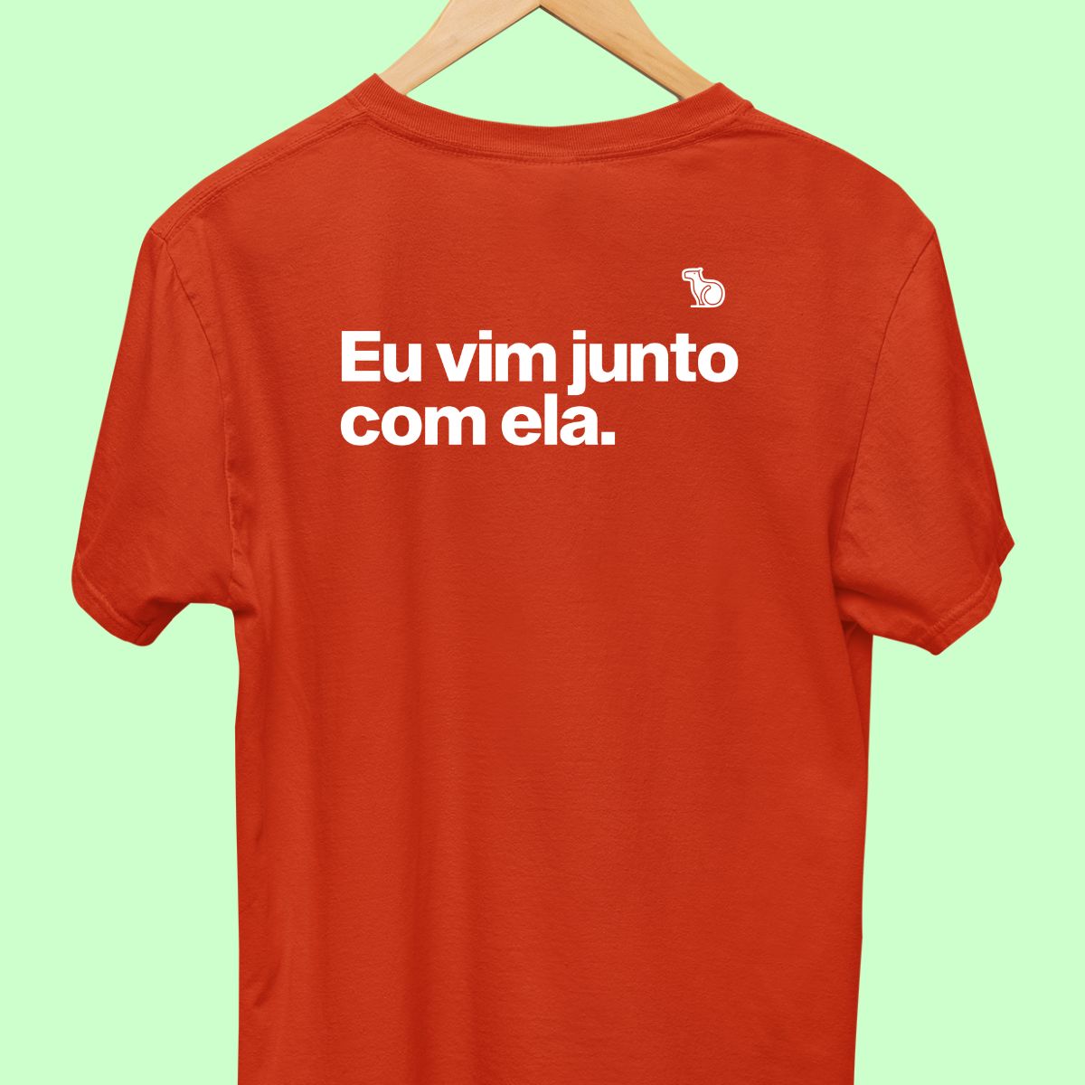 CAMISETA CASAL 02 - SÓ VIM PELA COMIDA