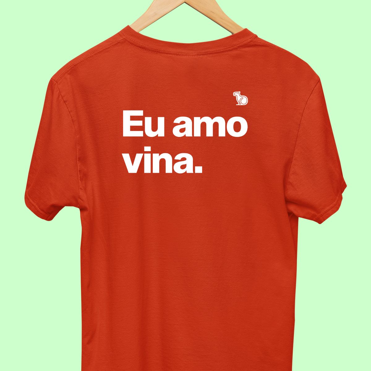 CAMISETA CASAL 01 - EU AMO VINA