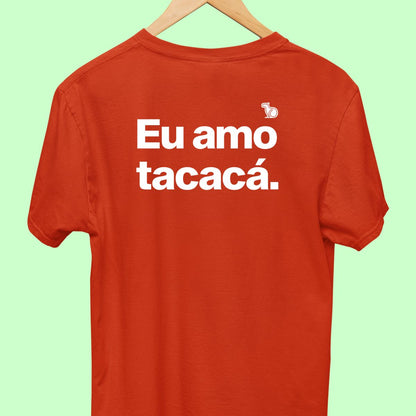 CAMISETA CASAL 01 - EU AMO TACACÁ