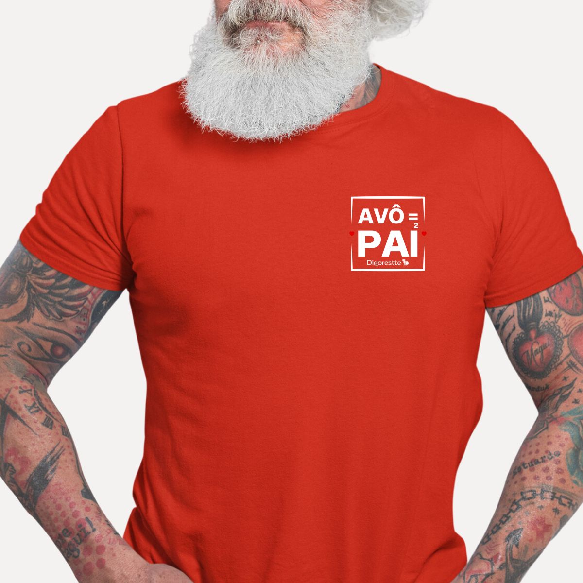 CAMISETA AVÔ É PAI AO QUADRADO