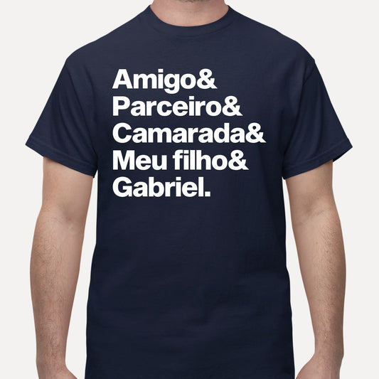 CAMISETA PERSONALIZADA COM PALAVRAS