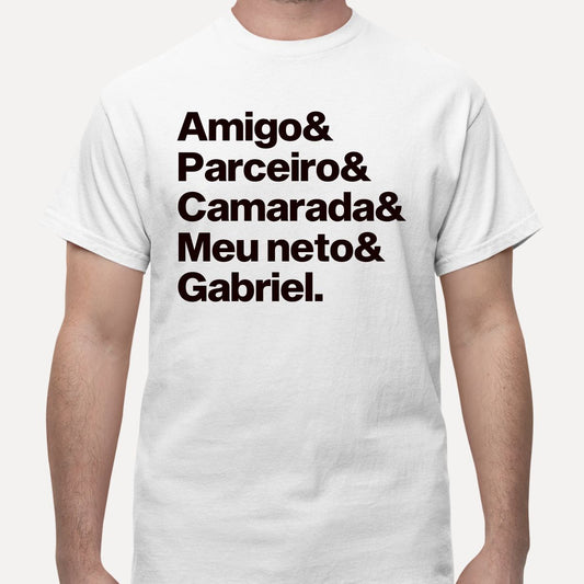 CAMISETA PERSONALIZADA COM PALAVRAS