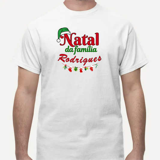 CAMISETA PERSONALIZADA NATAL EM FAMÍLIA