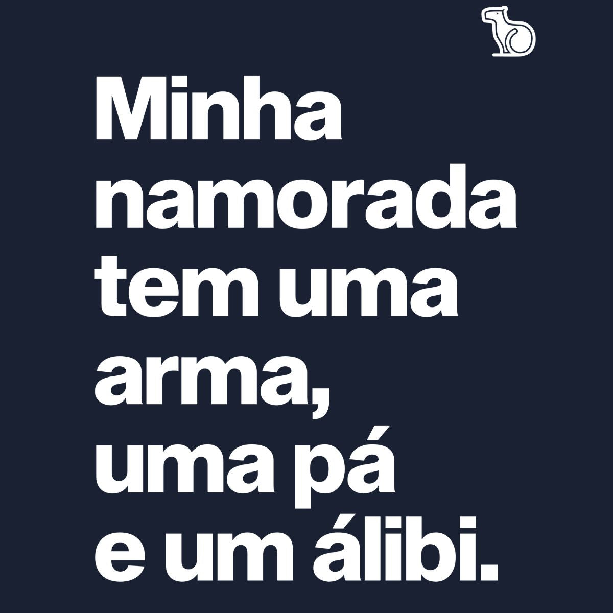 CAMISETA NAMORADA COM ÁLIBI