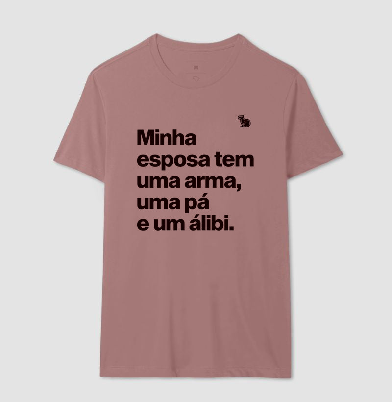 CAMISETA ESPOSA COM ÁLIBI