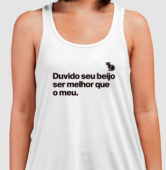 CAMISETA REGATA CARNAVAL DUVIDO SEU BEIJO SER MELHOR