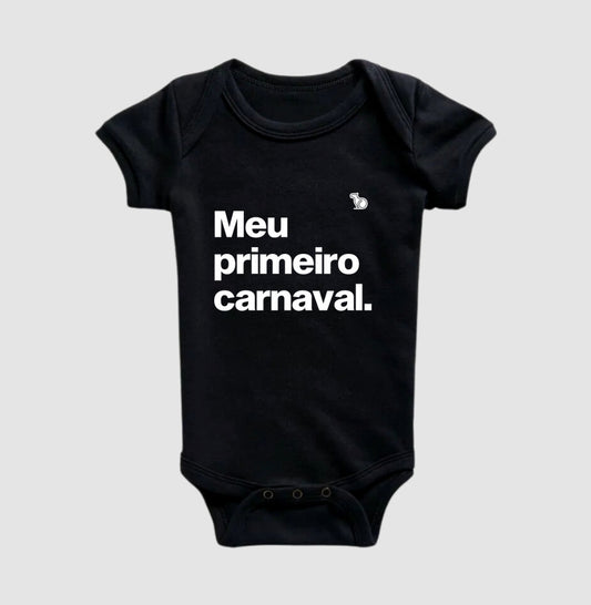 BODY INFANTIL MEU PRIMEIRO CARNAVAL