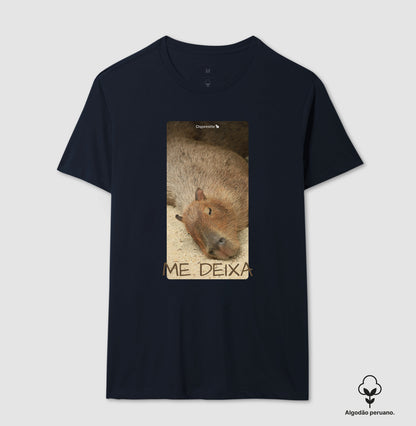 CAMISETA ALGODÃO PERUANO CAPIVARA ME DEIXA