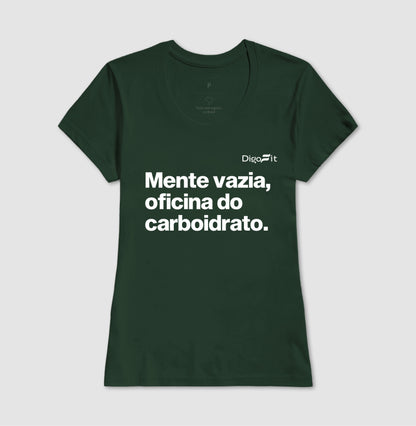 CAMISETA ACADEMIA MENTE VAZIA OFICINA DO CARBOIDRATO