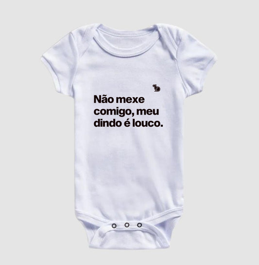 BODY INFANTIL MEU DINDO É LOUCO