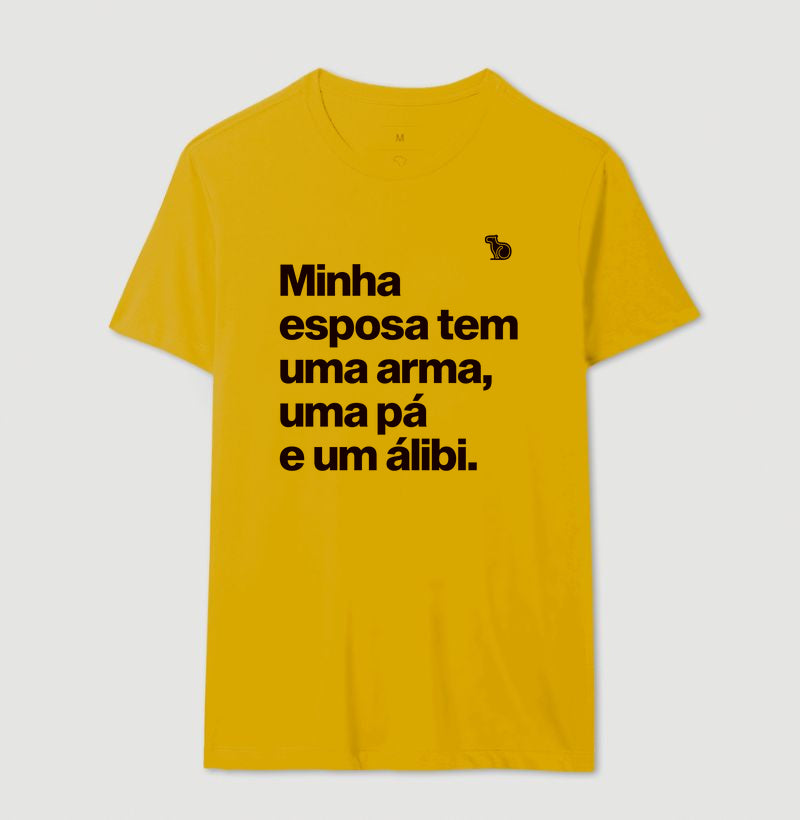 CAMISETA ESPOSA COM ÁLIBI