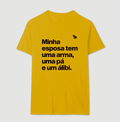 CAMISETA ESPOSA COM ÁLIBI
