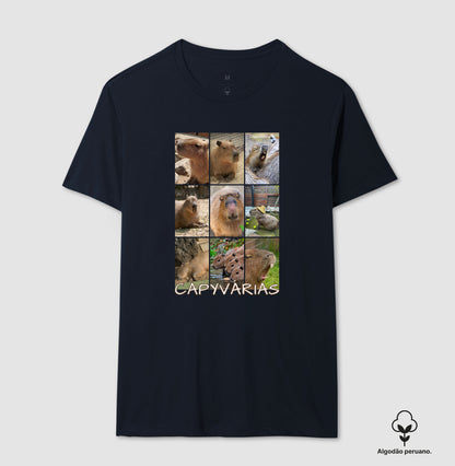 CAMISETA ALGODÃO PERUANO CAPIVÁRIAS