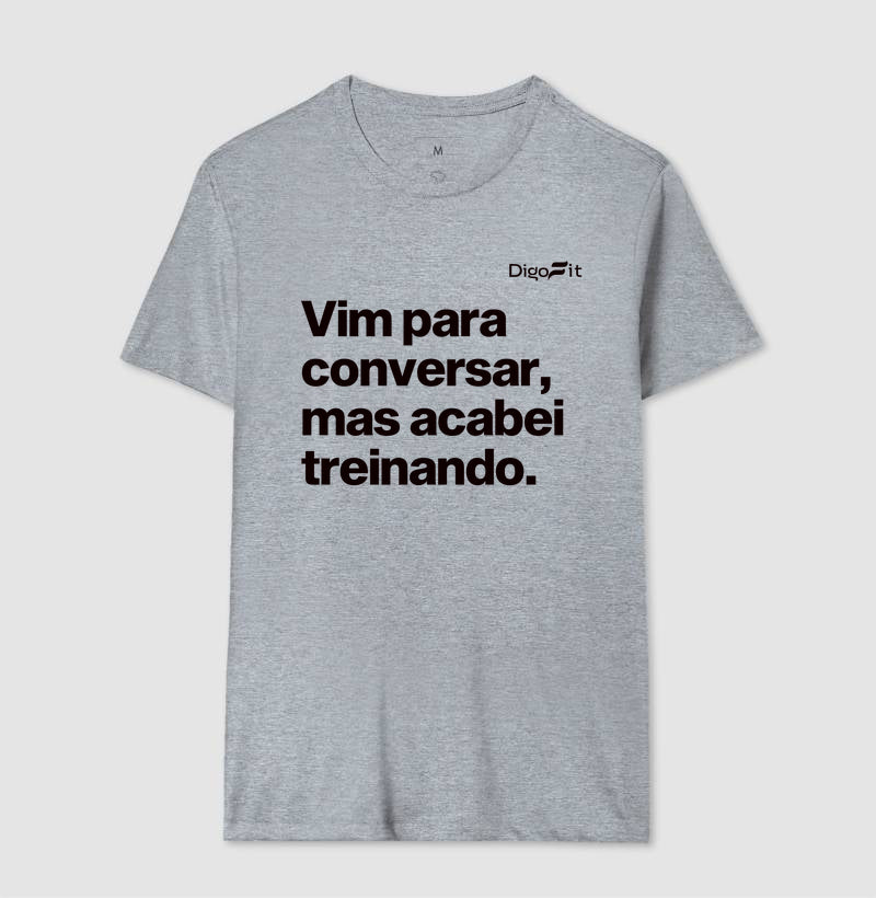 CAMISETA ACADEMIA VIM PARA CONVERSAR
