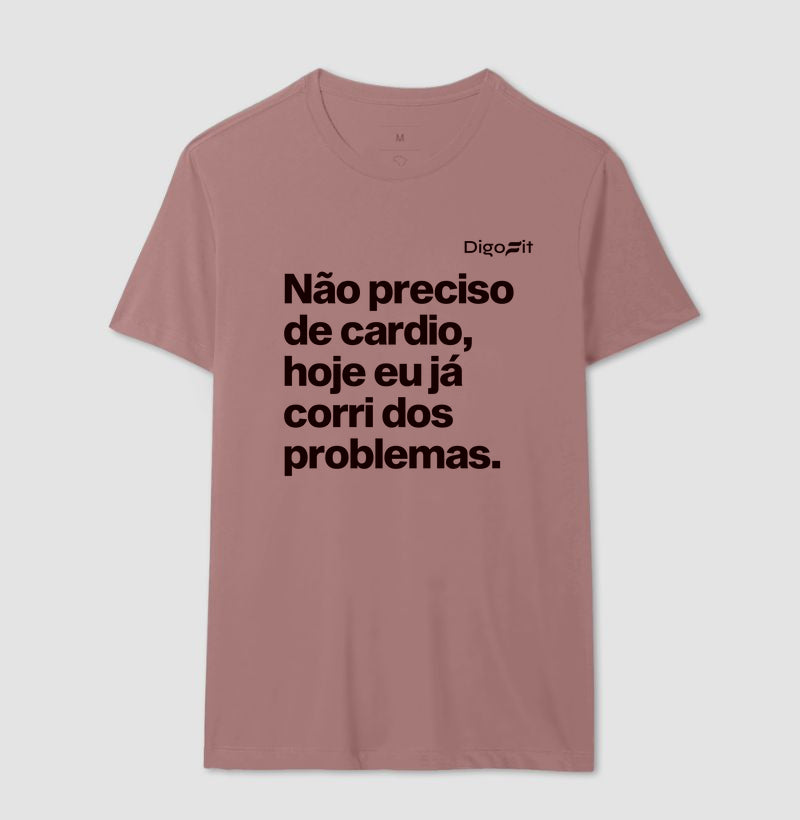 CAMISETA ACADEMIA HOJE EU CORRI DOS PROBLEMAS