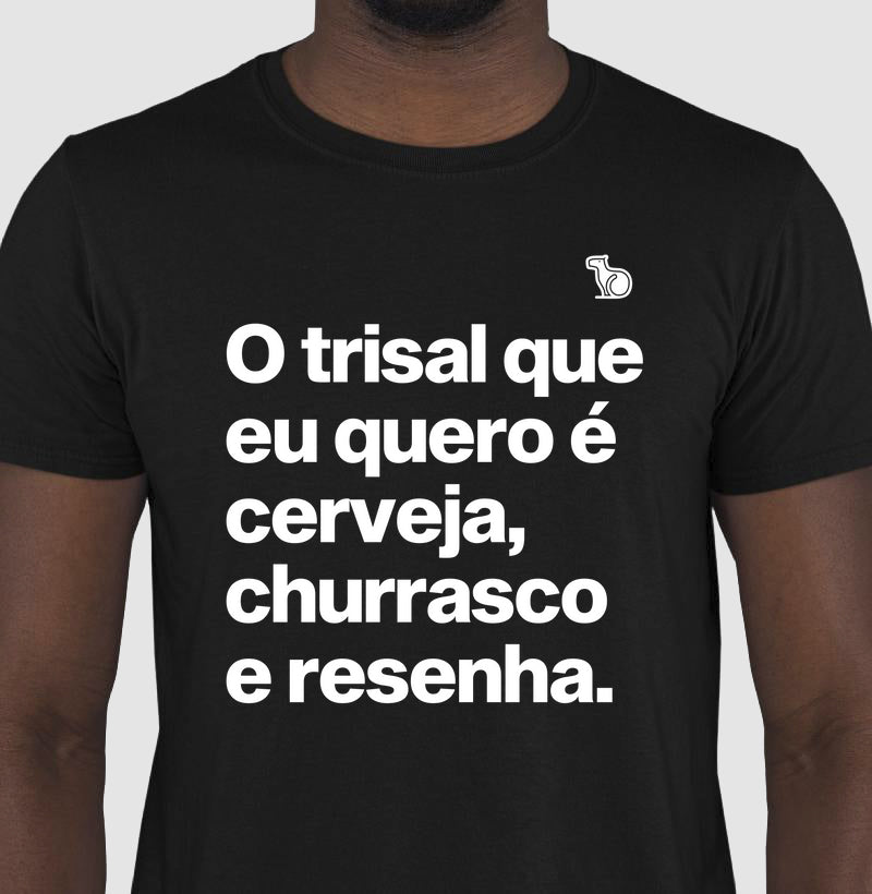 CAMISETA CERVEJA CHURRASCO E RESENHA