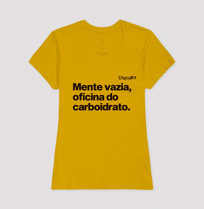 CAMISETA ACADEMIA MENTE VAZIA OFICINA DO CARBOIDRATO