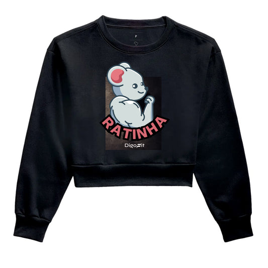 MOLETOM CROPPED ACADEMIA RATINHA