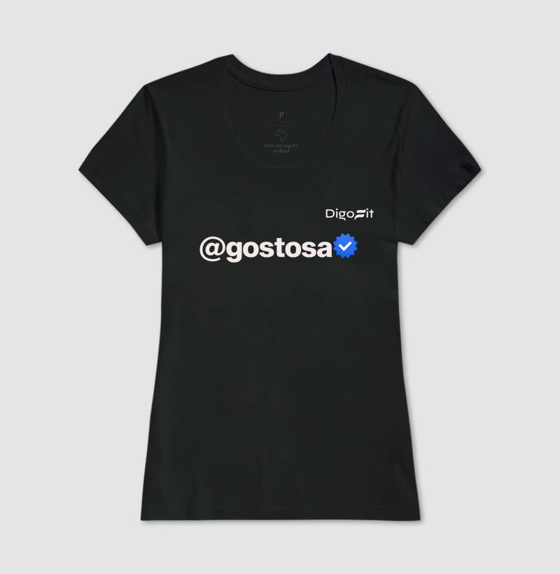 CAMISETA ACADEMIA VERIFICADA COMO UMA GOSTOSA
