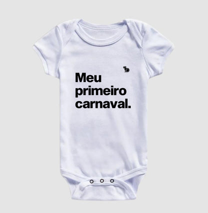 BODY INFANTIL MEU PRIMEIRO CARNAVAL