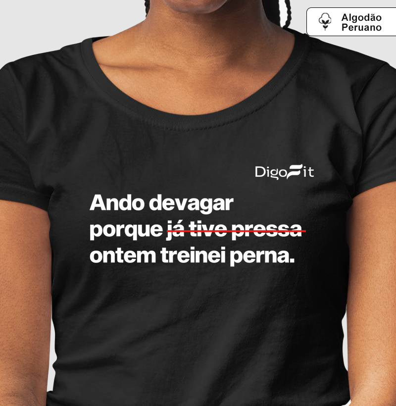 ONTEM EU TREINEI PERNA