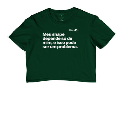 CROPPED ACADEMIA MEU SHAPE SÓ DEPENDE DE MIM