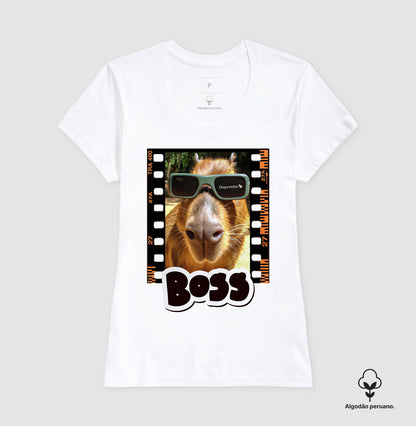 CAMISETA ALGODÃO PERUANO THE BOSS