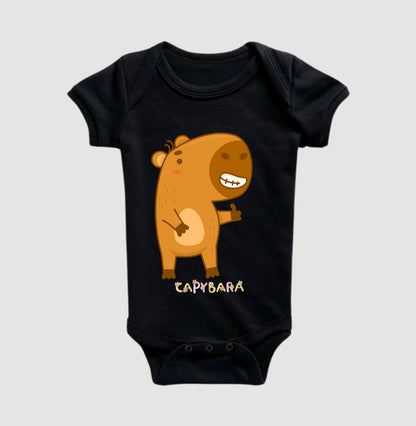 BODY INFANTIL CAPIVARA FELIZ