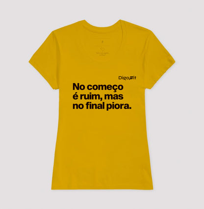 CAMISETA ACADEMIA NO COMEÇO É RUIM MAS NO FINAL PIORA