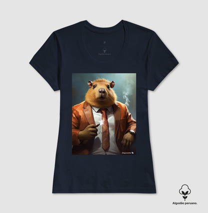 CAMISETA ALGODÃO PERUANO CAPY CORLEONE