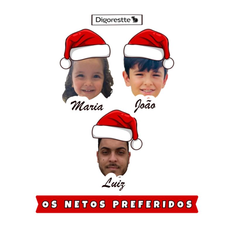MOLETOM SUÉTER PERSONALIZADO NATAL RECORTES FOTOS