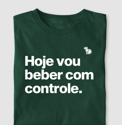 CAMISETA CARNAVAL HOJE EU VOU BEBER COM CONTROLE