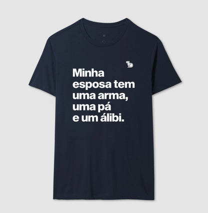 CAMISETA ESPOSA COM ÁLIBI