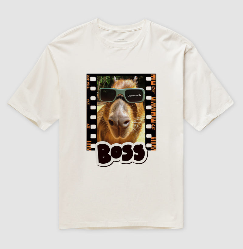 CAMISETA OVERSIZED CAPIVARA THE BOSS