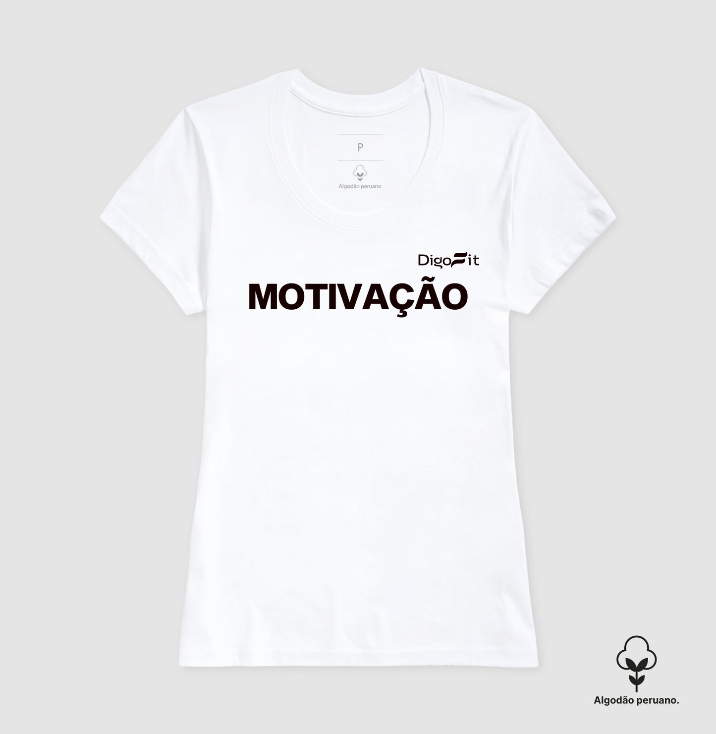 CAMISETA ALGODÃO PERUANO ACADEMIA MOTIVAÇÃO