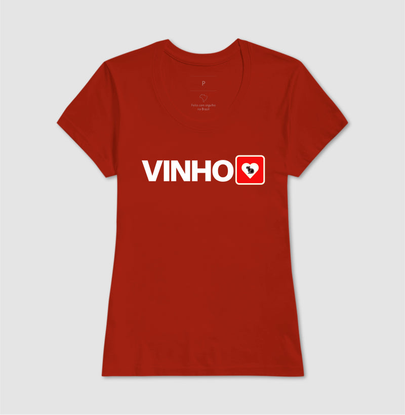 CAMISETA CASAL VINHO